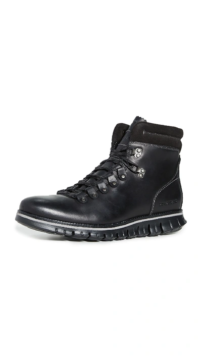 Shop Cole Haan Zerogrand Waterproof Hiker Boots In Black