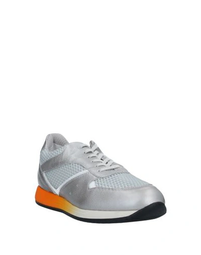 Shop Alberto Guardiani Sneakers In Silver