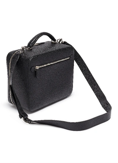 Shop Mark Cross 'baker Messenger' Bag In Leather In Black