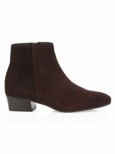 Shop Aquatalia Women's Fuoco Suede Ankle Boots In Espresso