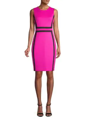 calvin klein pink sleeveless dress
