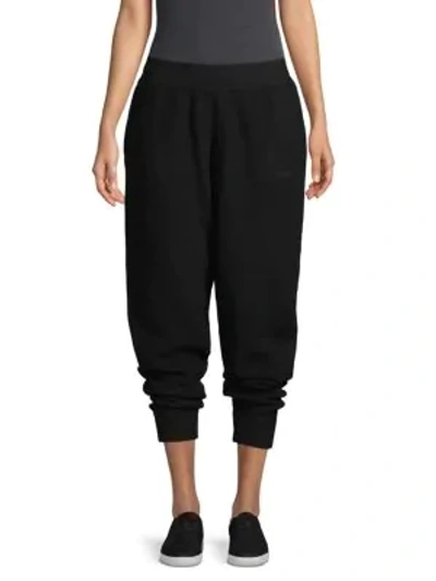 Shop Alexander Wang T Wool-blend Jogger Pants In Black