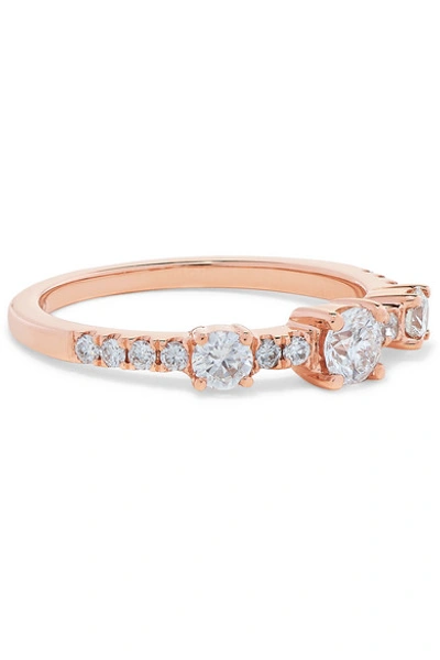 Shop Anita Ko Collins 18-karat Rose Gold Diamond Ring