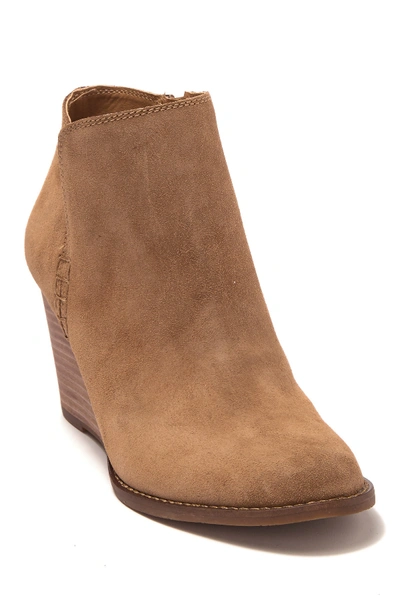 Shop Lucky Brand Yimme Wedge Heel Boot In Sesame 01