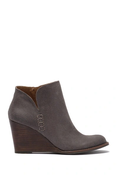 Shop Lucky Brand Yimme Wedge Heel Boot In Storm 04