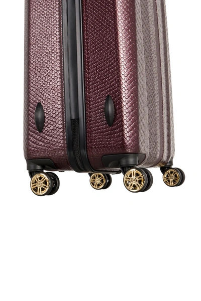 Shop Vince Camuto Monikka 24" Embossed Hardside Spinner Suitcase In Winetasting