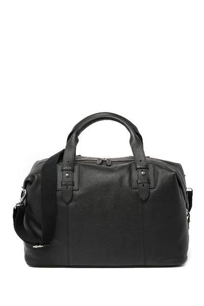 Shop Cole Haan Leather Duffel Bag In Black