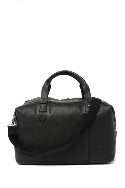 Shop Cole Haan Leather Duffel Bag In Black
