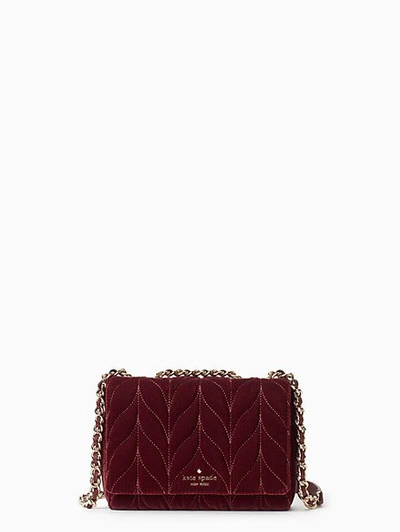 Kate Spade Briar Lane Quilted Velvet Mini Emelyn In Cherry Wood ModeSens