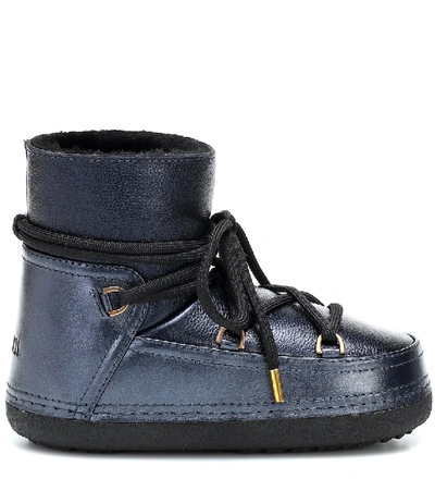 Shop Inuikii Classic Leather Boots In Blue