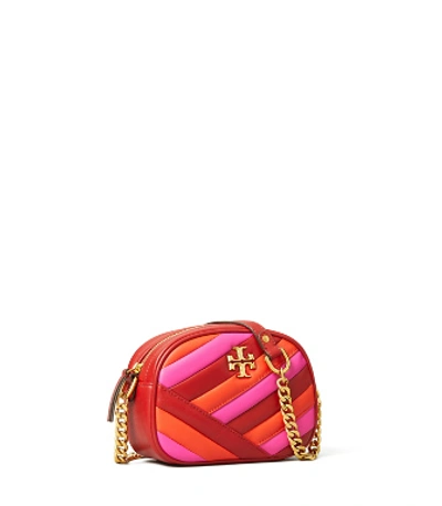 Tory Burch Women's Kira Chevron Small Camera Bag - Red Apple