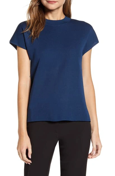 Shop Anne Klein Mock Neck Dolman Sweater In Spruce