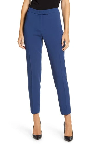 Shop Anne Klein Slim Fit Flat Front Pants In Spruce