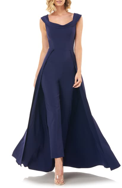 kay unger jumpsuit gown