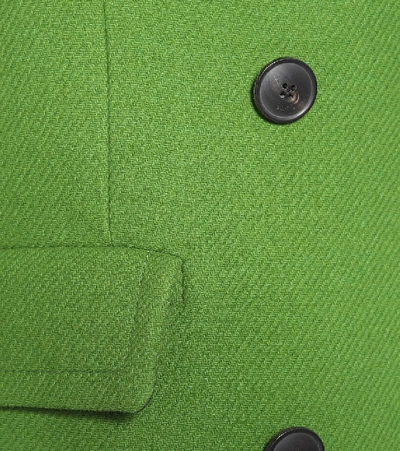 Shop Ami Alexandre Mattiussi Wool-blend Coat In Green