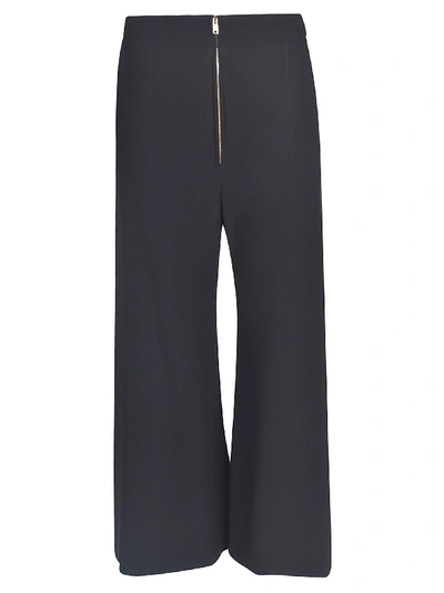 Shop Stella Mccartney Stretch Cady Trousers In Black