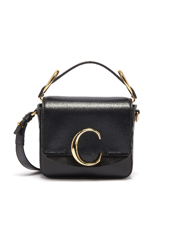 small black leather cross body bag