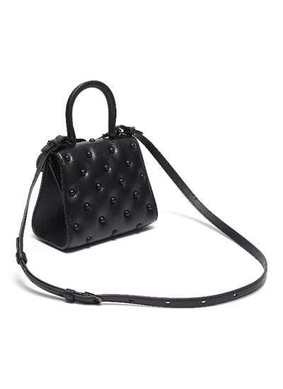 Shop Delvaux 'brillant Rodéo' Mini Quilted Leather Satchel In Black