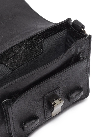 Shop Proenza Schouler 'ps1' Buckle Leather Micro Shoulder Bag