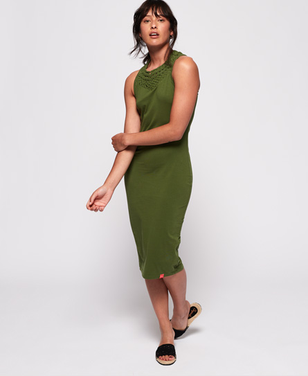 khaki bodycon dress