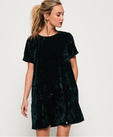 velvet t shirt dress