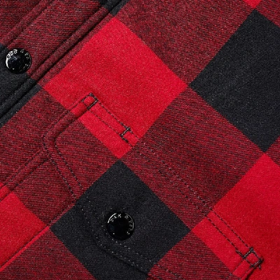 Shop Rag & Bone Padded Shirt Jacket In Red