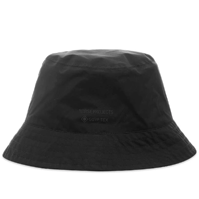Shop Norse Projects Gore-tex Bucket Hat In Black