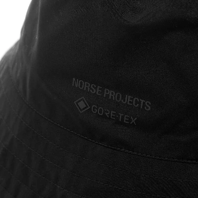 Shop Norse Projects Gore-tex Bucket Hat In Black