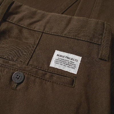 Shop Norse Projects Aros Heavy Chino In Green