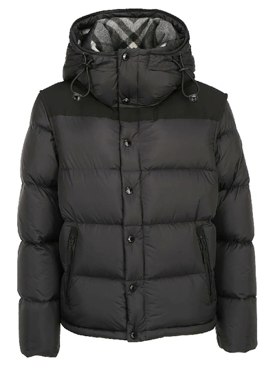 Burberry Men's Lockwell Quilted Puffer Jacket W/ Signature Check Trim ...
