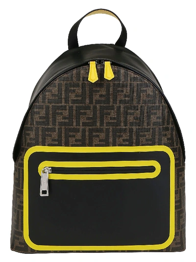 Shop Fendi Backpack In Tab.mor/nero
