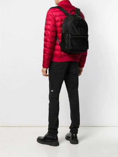 Shop Michael Kors Brooklyn Leather Backpack In Black