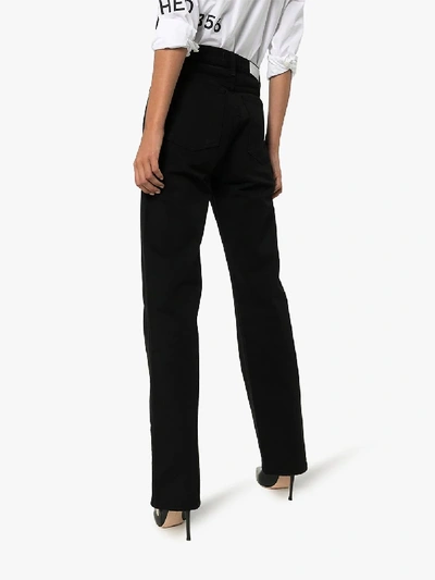 Shop Re/done Straight Leg Jeans In Black