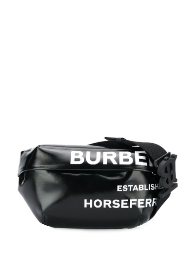 Shop Burberry Logo Print Cross-body Bag In Black