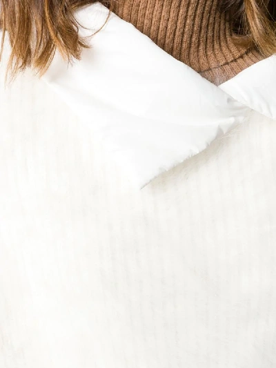 Shop Fabiana Filippi Fluffy Knit Top In White