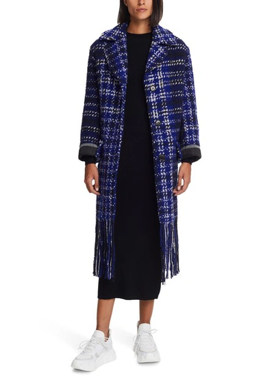 Shop Marni Long Coat In Électric Blue