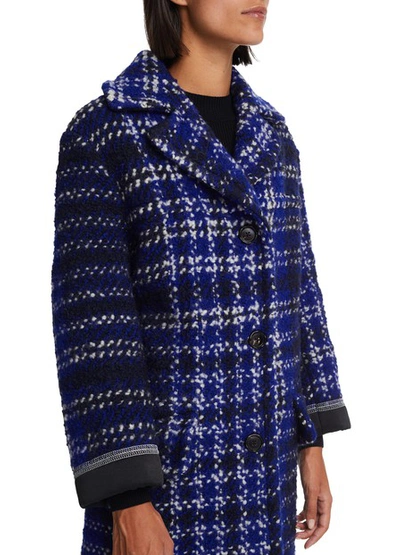 Shop Marni Long Coat In Électric Blue