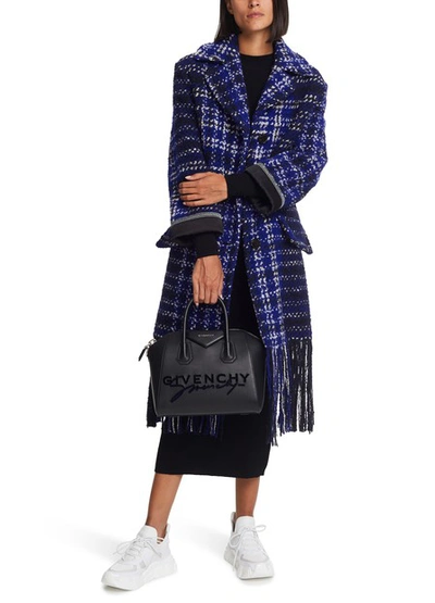 Shop Marni Long Coat In Électric Blue