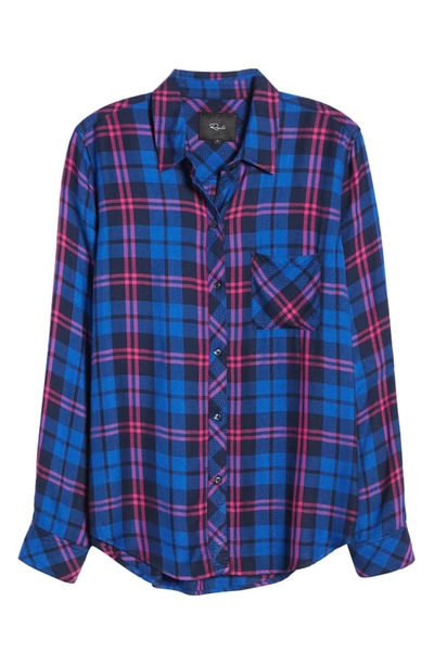 Shop Rails Hunter Plaid Shirt In Cobalt Punch