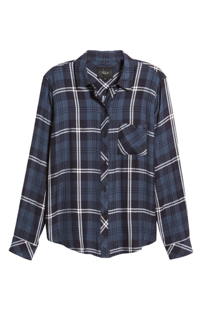 Shop Rails Hunter Plaid Shirt In Spruce Black White