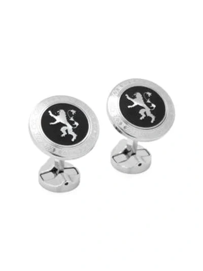 Shop Cufflinks, Inc Game Of Thrones House Lannister Stainless Steel Cufflinks In Black