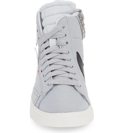 Shop Nike Blazer Mid Rebel Sneaker In Wolf Grey/ Platinum/ Orange