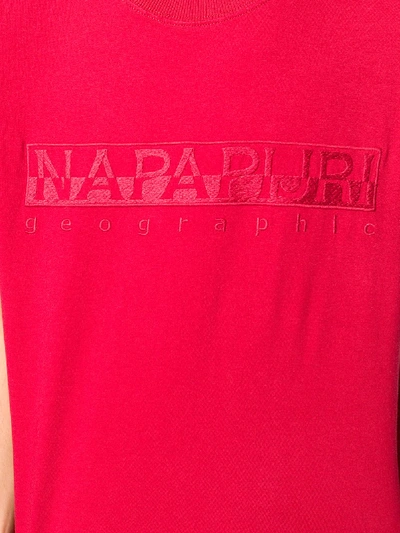 Shop Napapijri Serber T-shirt In Red