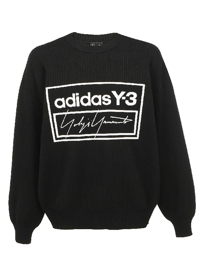 Shop Y-3 Tech Sweater In Black/ecru