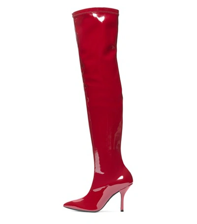 Shop Stuart Weitzman Katrina In Cranberry Stretch Vinyl