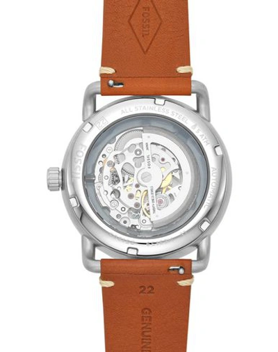 Shop Fossil Wrist Watch In Silver