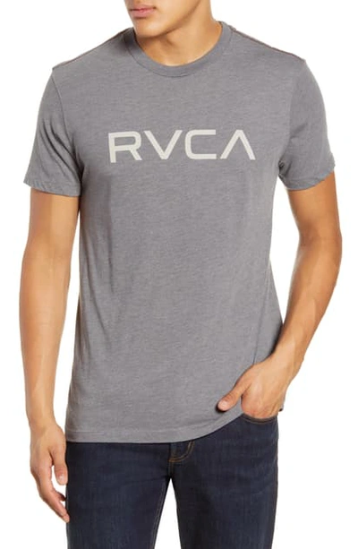 Shop Rvca Logo T-shirt In Smoke