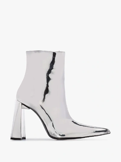 Shop Area Silver 110 Metallic Ankle Boots