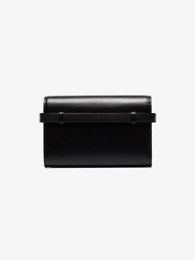 Shop Saint Laurent Black Leather Belt Bag