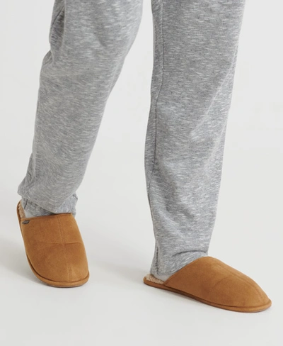 Shop Superdry Classic Mule Slippers In Tan